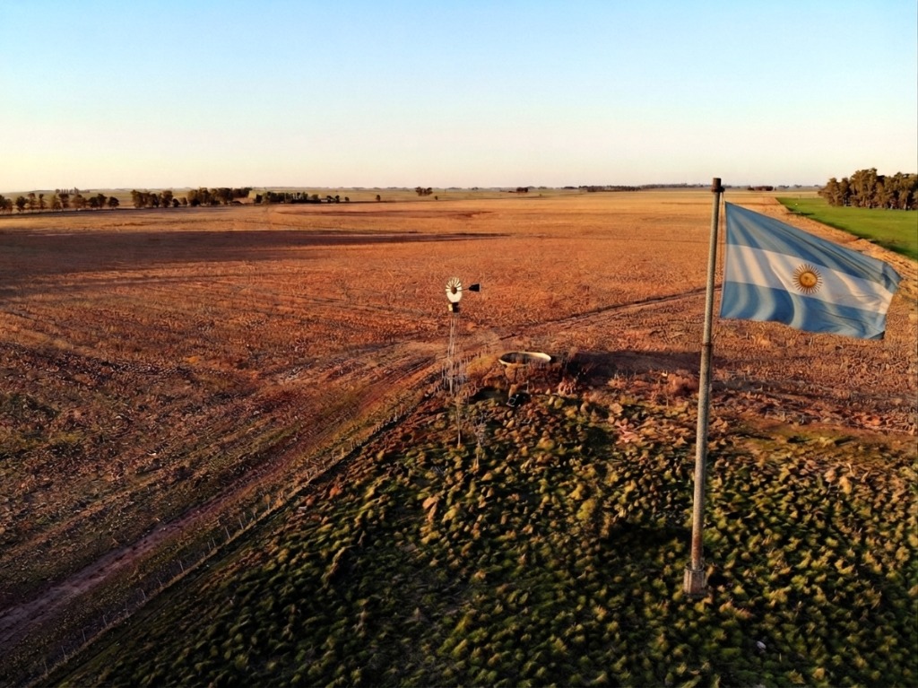 Campo y molino argentino
